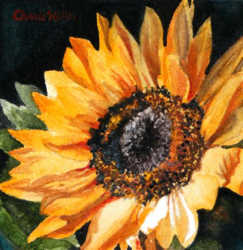 Carrie's Creations: Winner Announced and a Sunflower painting:)