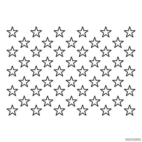 American Flag Stars Stencil Printable - Gridgit.com