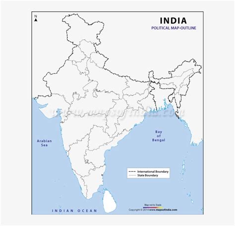 India Political Map Outline Free Transparent Png Download Pngkey ...