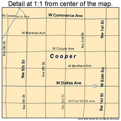 Cooper Texas Street Map 4816564