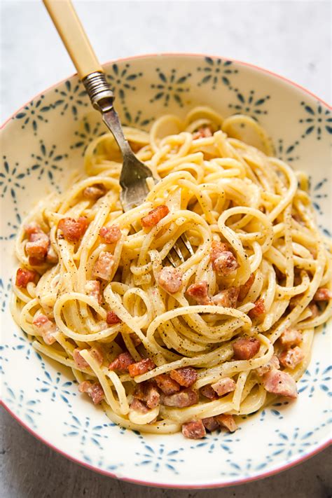 Spaghetti Carbonara With Double Cream Recipe | Deporecipe.co