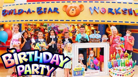 Bad Baby | BUILD A BEAR Workshop BIRTHDAY PARTY With 14 Kids!!!! - YouTube