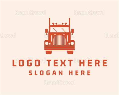 Orange Freight Truck Logo | BrandCrowd Logo Maker