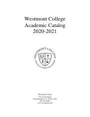 2020-2021 College Catalog.pdf - Westmont College Academic Catalog 2020 ...