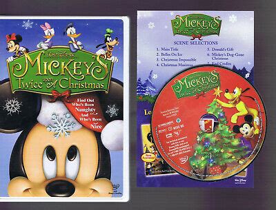 Walt Disney MICKEY'S TWICE UPON A CHRISTMAS (DVD) Good disc / VG box ...