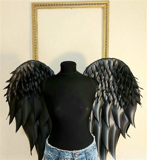 Black Gothic Wings Angel Wings Costume Victoria Secret Wings | Etsy