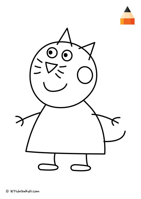 a cartoon character with a cat on it's head and arms, in black and white