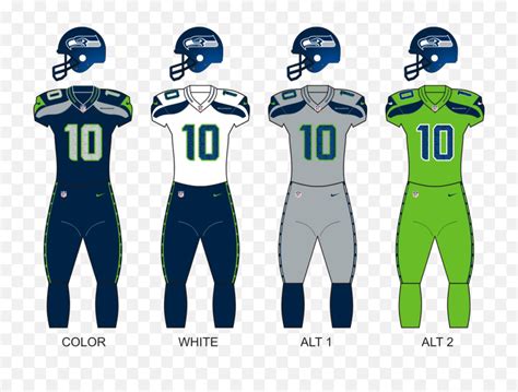 Seattle Seahawks - Seahawks Away Jersey Png,Seahawk Logo Image - free ...