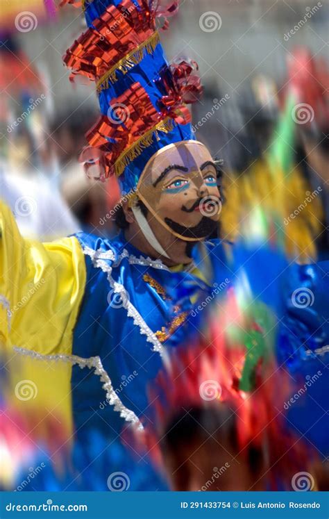 Diablada Carnival of Cajamara with Mask, Costumes and Typical Clothing ...