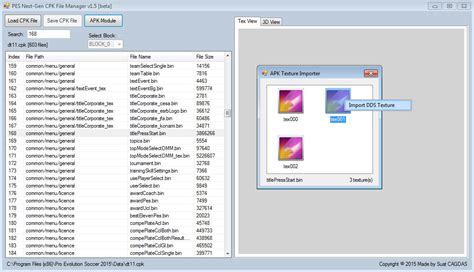 CPK File Manager v1.7a by SXSXSX ~ PES X FIFA | Free Download PES ...