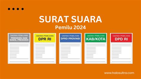 Perbedaan Lima Jenis Surat Suara pada Pemilu 2024 - Harian Dewata