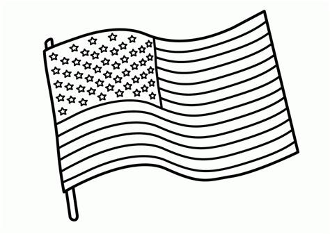 Coloring Page United States Flag - EliezerilMccormick