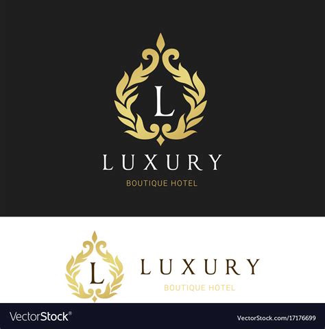 Luxury logo crests logo logo design for hotel Vector Image