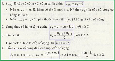 Dãy số cấp số cộng cấp số nhân – Lý thuyết và bài tập