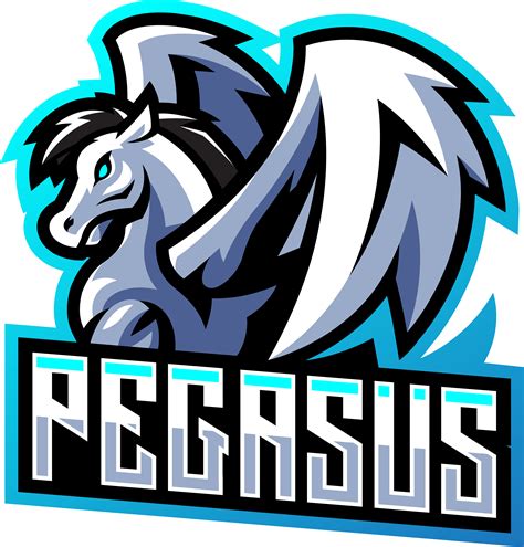 Pegasus Mascot And Logo Esport Template Vector Eps Ai Pegasus Logo ...