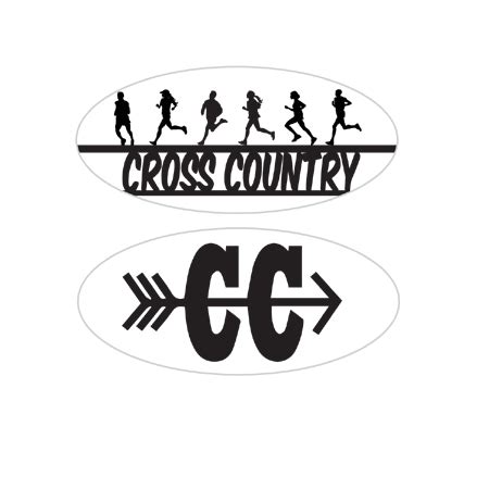 Oval Stickers - Cross Country - 16 Per Sheet - 8 Each Of 2 Styles | ACI ...