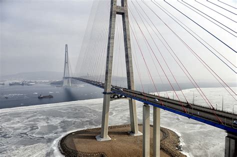 The Bridge to the Russky Island in Vladivostok · Russia Travel Blog