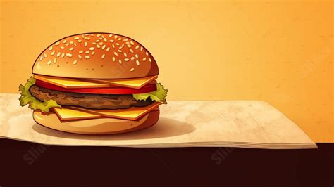 Burger Illustration Powerpoint Background For Free Download - Slidesdocs