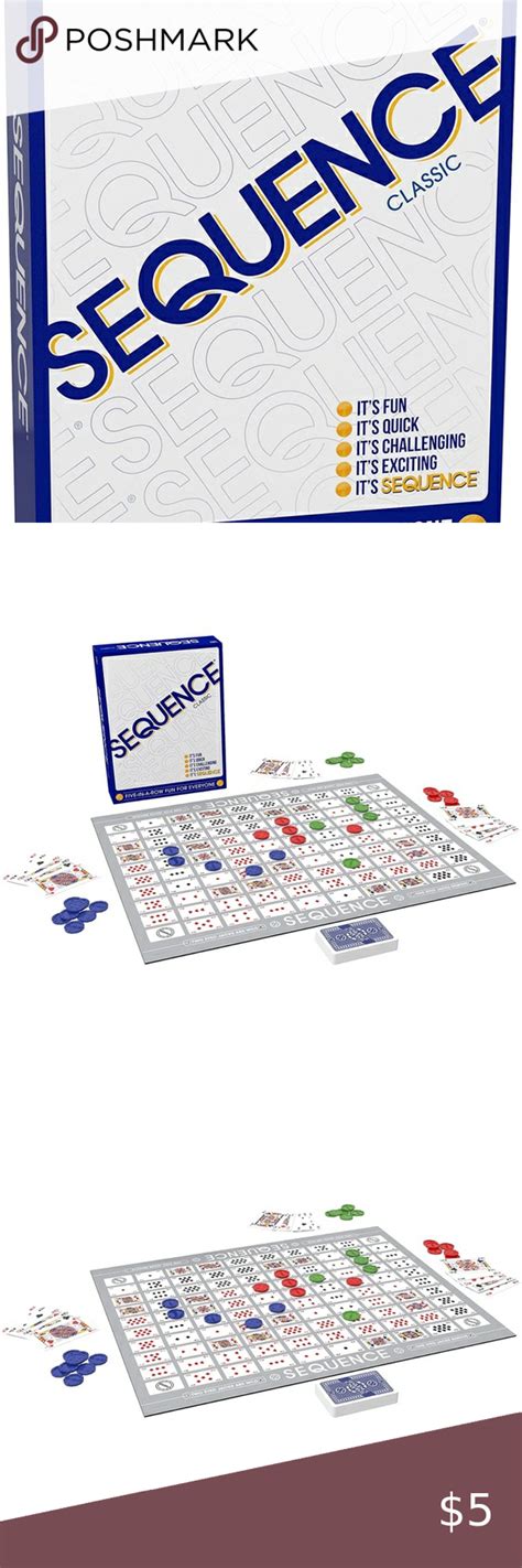 SEQUENCE- Original SEQUENCE Game with Folding Board, Cards and Chips by ...