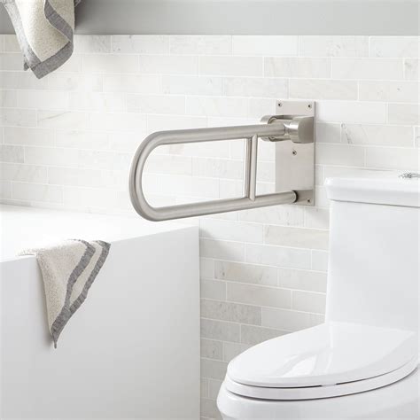 Swing Up Support Rail - ADA Compliant - Stainless Steel - Bathroom ...