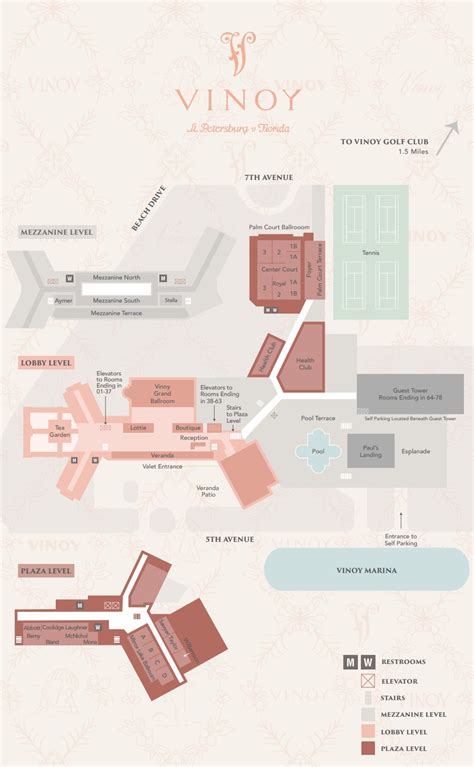 Resort Map - The Vinoy