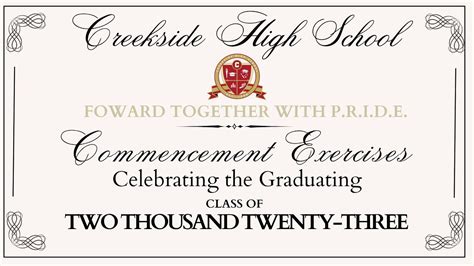 Creekside High School Graduation - Class of 2023 - YouTube