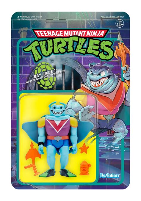 TMNT ReAction Ray Fillet Wave 3 Action Figure - 50% off!