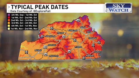 Here's when fall colors will peak across Western North Carolina