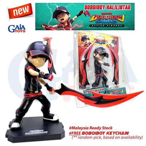 BOBOIBOY HALILINTAR - Boboiboy Galaxy Action Figures - [Free] Boboiboy ...