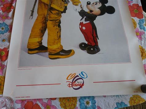 Mickey Mouse and Firefighter Poster - The Art of Disney 36x24 in ...