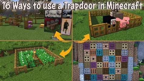 16 Things you can do with Trapdoors in Minecraft 1.17 | Survival ...