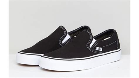 Vans Classic Slip On Black White | The Sole Womens