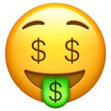 🤑 Money-Mouth Face Emoji on Apple iOS 14.2