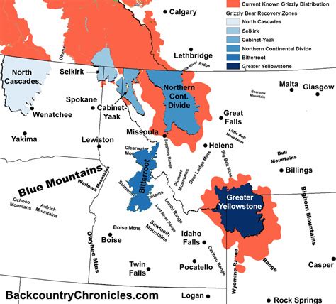 Grizzly Bear Territory Map