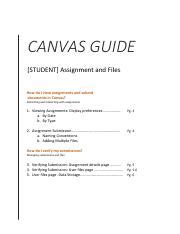 2 CANVAS-Assignments and Files.pdf - CANVAS GUIDE STUDENT Assignment ...