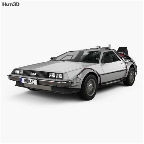 Back to the Future DeLorean car 3D model - Vehicles on Hum3D