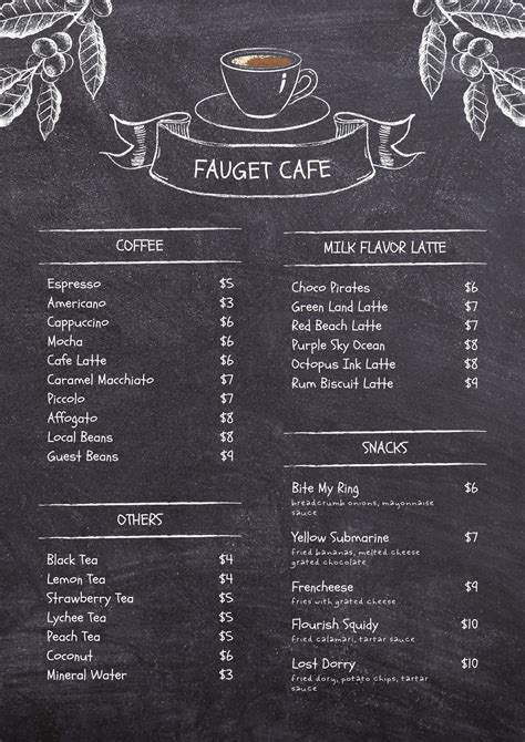 Actualizar 90+ imagen cafe bar menu ideas - Abzlocal.mx