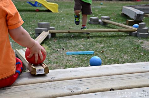 DIY Ball Run for Kids: Building with Loose Parts in the Backyard | And ...