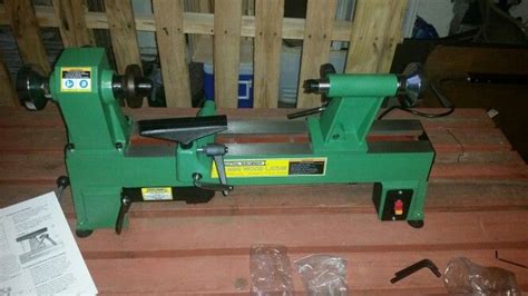 My wood lathe from Harbor Freight | Wood lathe, Wood projects, Wood