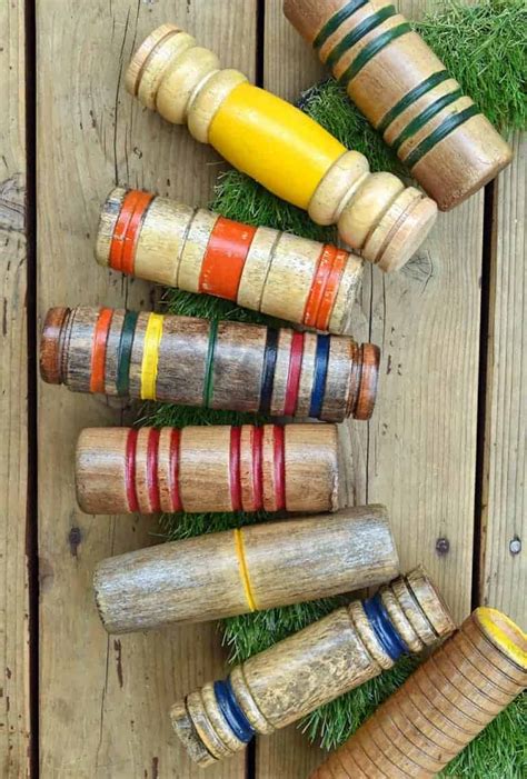 Repurposed Croquet Mallet Head Wreath - Lora Bloomquist~Create & Ponder