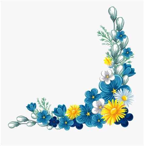 blue and yellow flowers are arranged in the shape of a letter