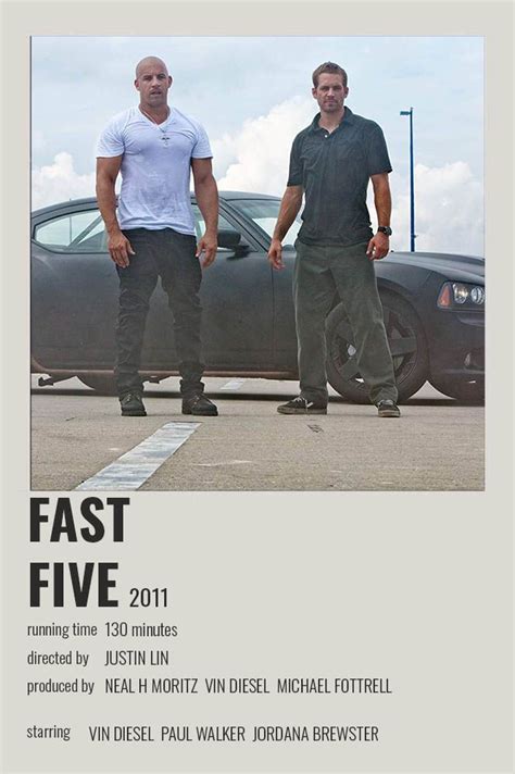 Fast Five (2011) Polaroid Poster | Film posters minimalist, Iconic ...