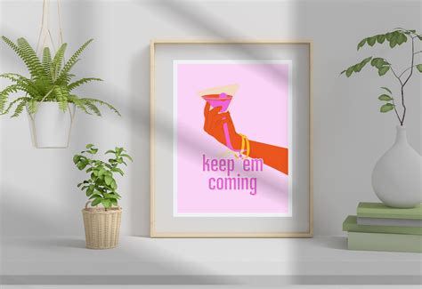 Keep Em Coming-digital Download-martini Art-retro Print-choose - Etsy