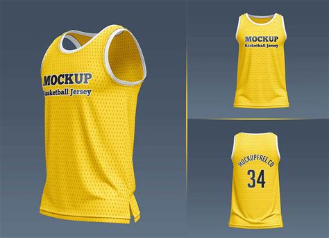 Free Basketball Jersey Mockup PSD Set - Good Mockups