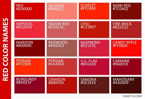 List of Colors with Color Names – graf1x.com Orange Hex, Burnt Orange ...