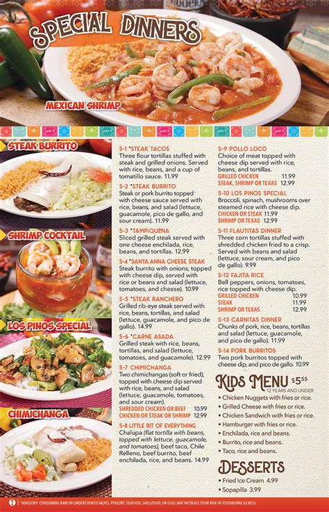 Menu – Santa Fe Mexican Restaurant