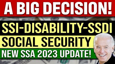 BIG 2023 NEWS! SSI, SSDI, Disability, Senior & Social Security ...