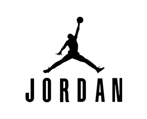 Jordan Brand Logo Symbol With Name Black Design Clothes Sportwear ...