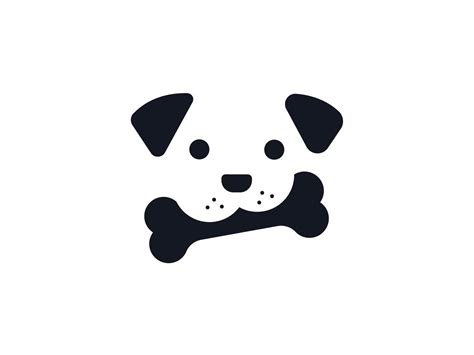 Cute Bone Puppies Dribbble Copy 2 | Dog logo design, Pet logo design ...