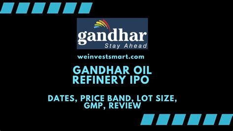 Gandhar Oil Refinery IPO: Dates, Price Band, Lot Size, GMP, Review And ...